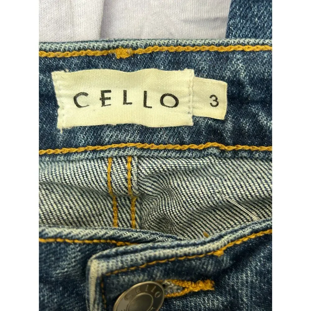 Women's Junior Size 3 Cello Distressed GUC Busted Knee Skinny - Picture 6 of 8
